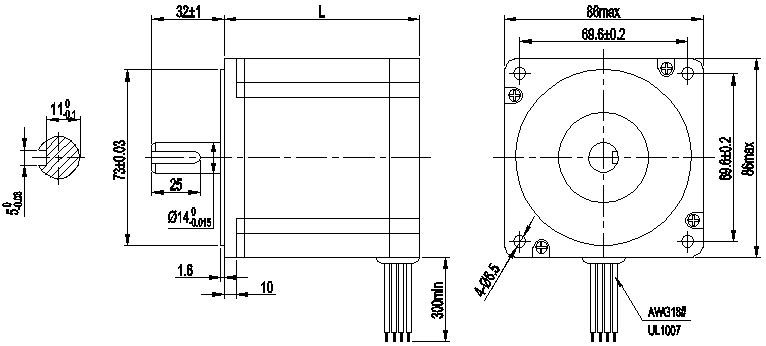 Framesize NEMA 34 Stepper Motors 86mm 5A 1.2° 1.8° 4.0N.M 8.5 Nm 12nm