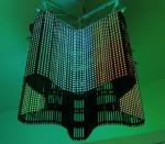 Indoor Outdoor Flexible Advertising LED Mesh Screen Transparent For Facade