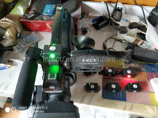 wireless broadcast intercom system tally for 8 users cameraman