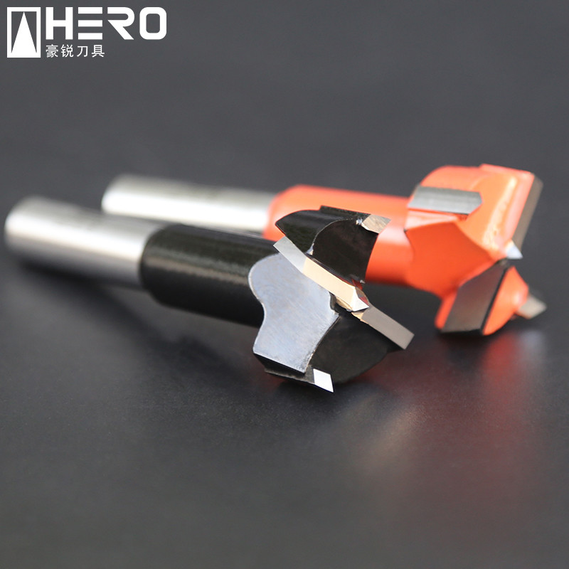 Straight Shank Cabinet Hinge Drill Bit Stable Welding With Brad Point