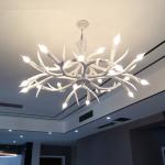 White faux antler chandelier lighting Pendant Lamp (WH-AC-20)