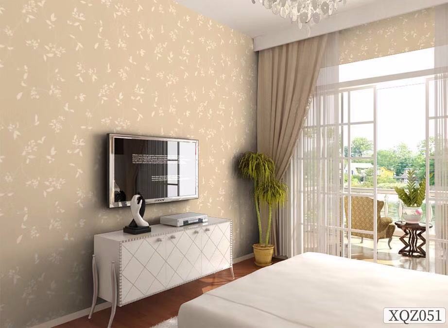 Pink Bedroom Self Adhesive Floral Wallpaper Soundproof Botanical Peel And Stick Wallpaper