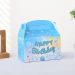 Glitzy Birthday Cake Dessert Box with Art Paper Shopping Bag and Muffin Baking