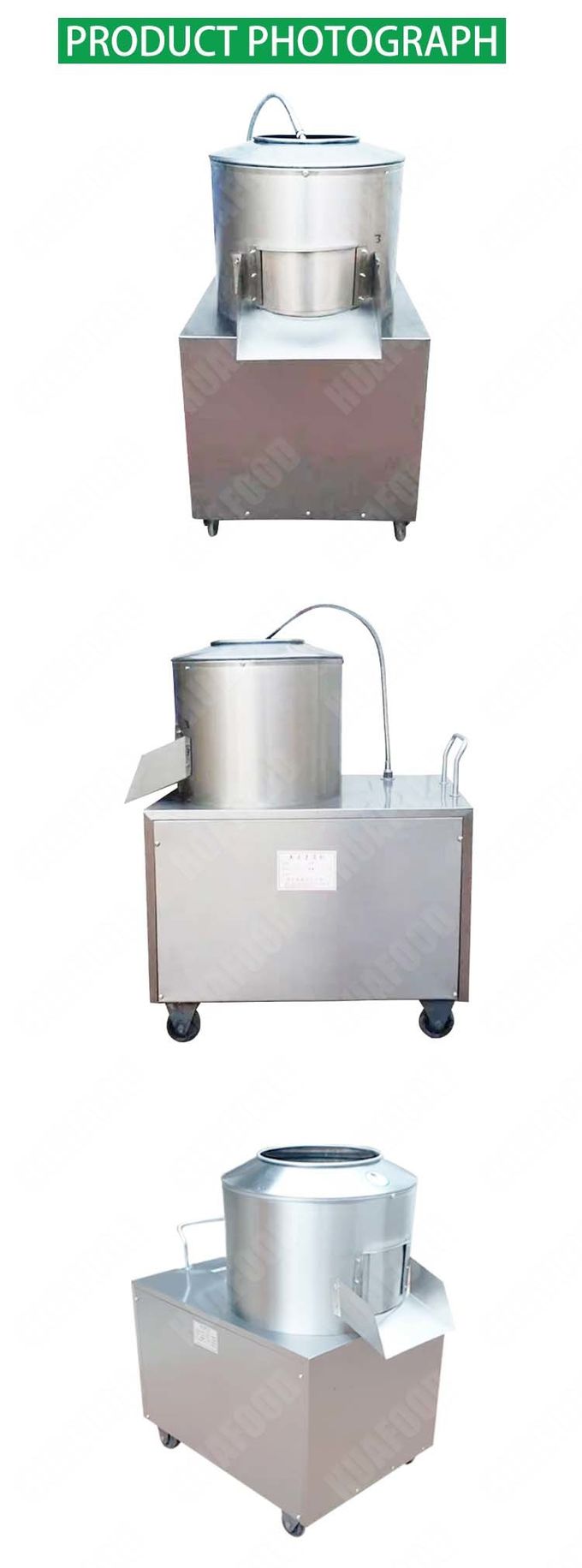 150-200kg/H Potato Washing And Peeling Machine potato skin peeler