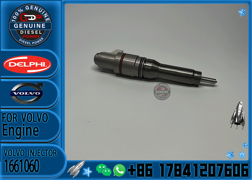 Diesel Fuel Injector Common Rail Parts Injector 1661060 1725282 1905002 BEBJ1D00001 for VOLVO
