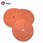 Abrasive Ceramic 6 Inch Round Sanding Discs With Holes Orange