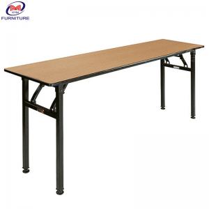 China 6ft Rectangle Hotel Banquet Table PVC Plywood Folding For Wedding on sale