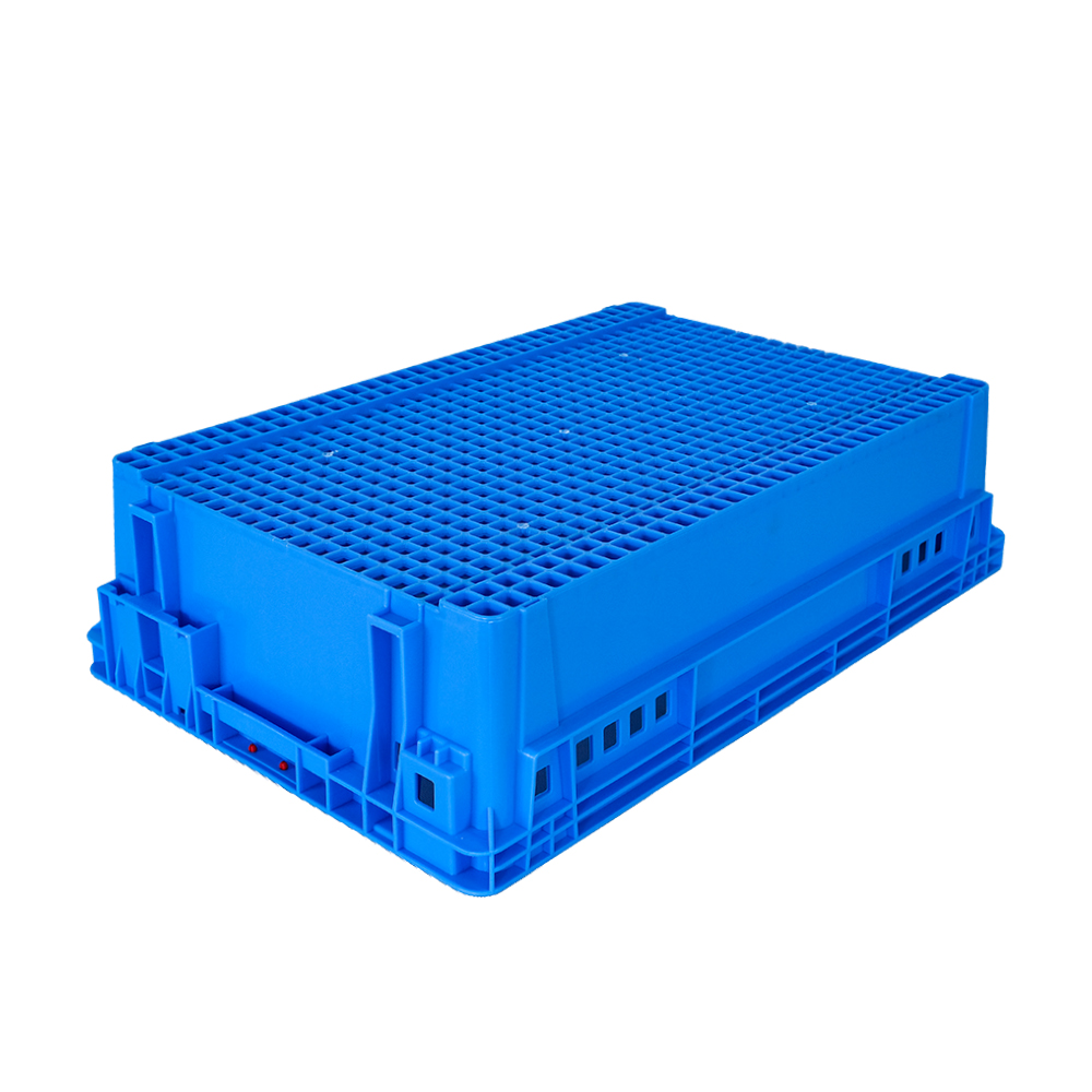 Bread Moving Plastic Storage Basket with Mesh Food Grade Plastic Crate Stackable