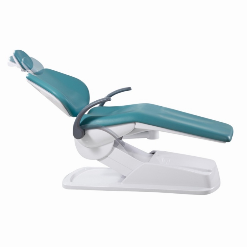Economic Design Pu Leather Dental Chair Unit With Down Mounted Operation Tray