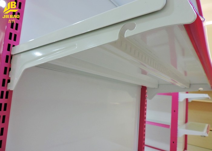 Light Duty Retail Shop Shelving , Grocery Display Shelves With Brackets / Price Tags