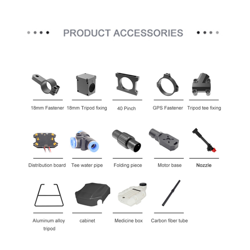 16L Capacity 6 Rotors DJI Agriculture Drone 1600mm Wheelbase 13 Acres/H 14.3KG 2~3m For Crop HXMX616