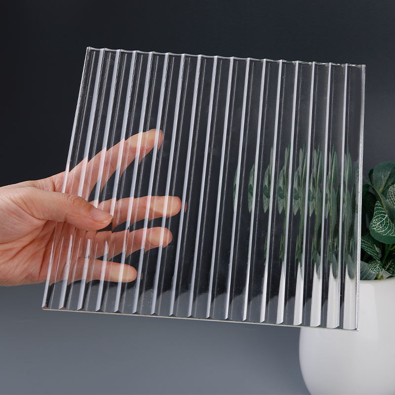 3mm-19mm Cheaply Price Building Decorative Clear Tempered Glass Pattern Narrow Reeded Glass