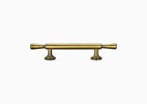 China Modern Gold Brass Door Pull Handle Round 3D Design wholesale