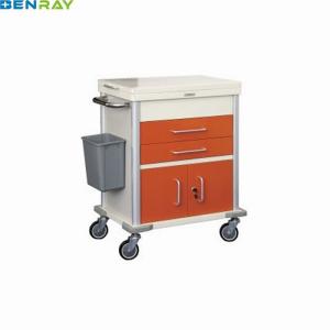 China 660 X 420 X 950mm Steel Emergency Lockable Medical Trolley wholesale