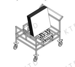 China Stainless Steel Stack PIN Trolley With 6'' Silent Casters wholesale