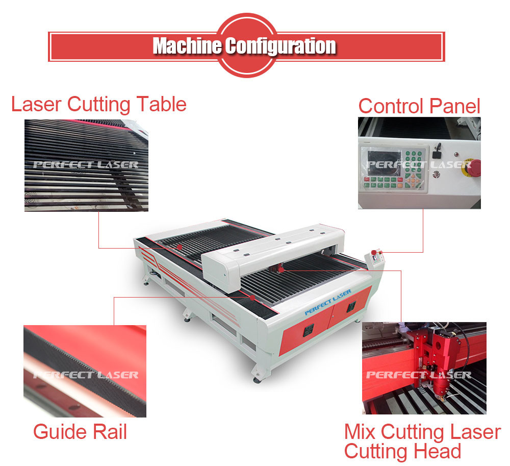Big Format Mixed Laser Cutting Machine For Metal Plate / Acrylic Sheet