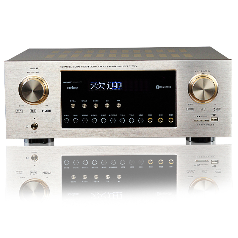 4K High Power Bluetooth Audio Amplifier Receiver Wireless USB Interface