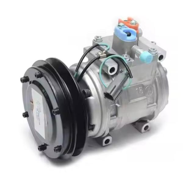 PC200-6 Excavator Air Conditioner Compressor 20Y-979-D380 10PA15C R134A 24V AC Compressor