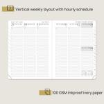FSC Purple PU Cover Hardcover Academic Planner All In One Agenda