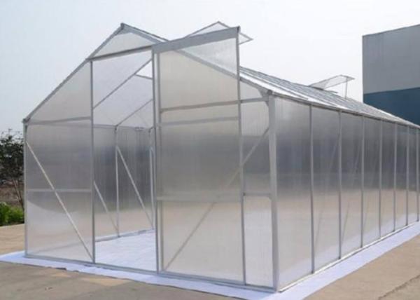 Quality 6mm Hollow One Stop Gardens Greenhouse , Transparent PC Sheet Greenhouse for sale