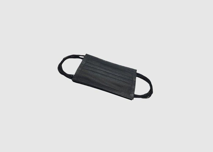 Light Weight Disposable Black Face Mask , Waterproof Disposable Mouth Mask