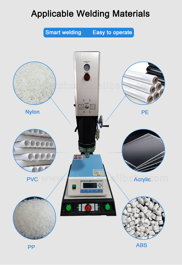 2000W Ultrasonic Welder for Welding Electronic Components and PP PE PS ABS Parts at 20KHZ
