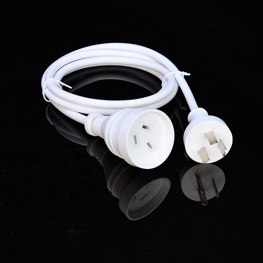 Waterproof Socket Power Cords Extension Cords Australia SAA Standard Rated Current 10A-16A Customized for Home Appliances