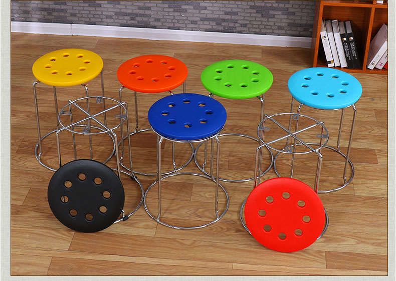 Plastic / Cloth / PU Dining Chairs With Abrasion Resistant Stainless Steel Frame