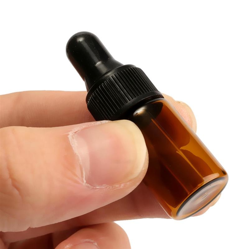 5ml Essential Oil Bottles Brown Small Glass Dropper Bottles