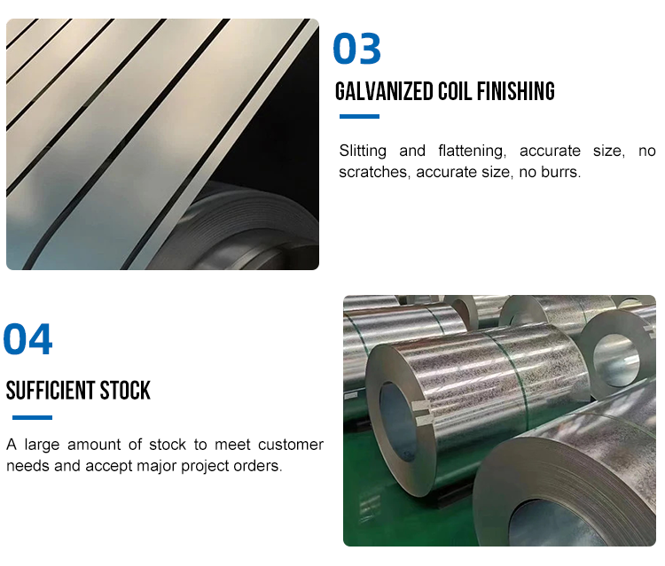 Factory have large stock galvanized coated steel coil z30 z60 z90 z180 can be customized 1000mm 1250mm width galvanized coil