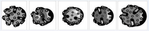 Large Diameter DTH Drill Bits , Well Drilling Head Drill Bit With Technology Control