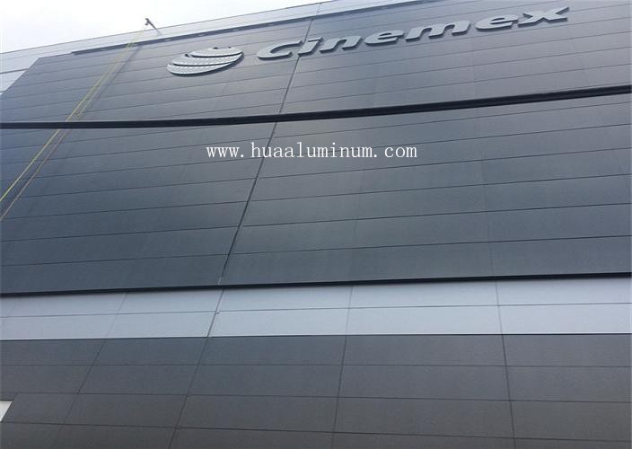 Mould Proof Curtain Wall Panel , PVDF Coated 6mm Aluminium Composite Panel