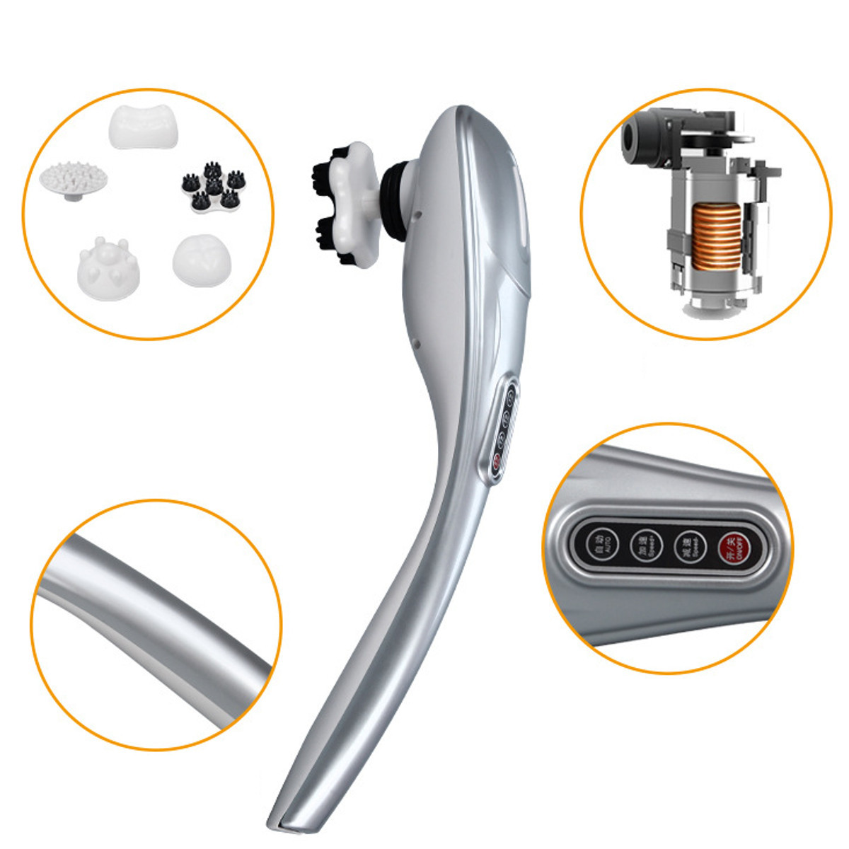 Automatic Infrared Handheld Body Massager Ergonomic Design With Long Anti Slip Handle