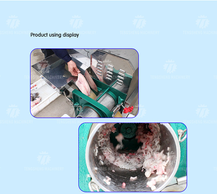 Stainless Steel Mackerel Fish Meat Picker To Thorn Separator Hot Fish Processing Machine