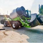 Green 40° Climb 116HP 85kw 3m³ Concrete Mixer Truck