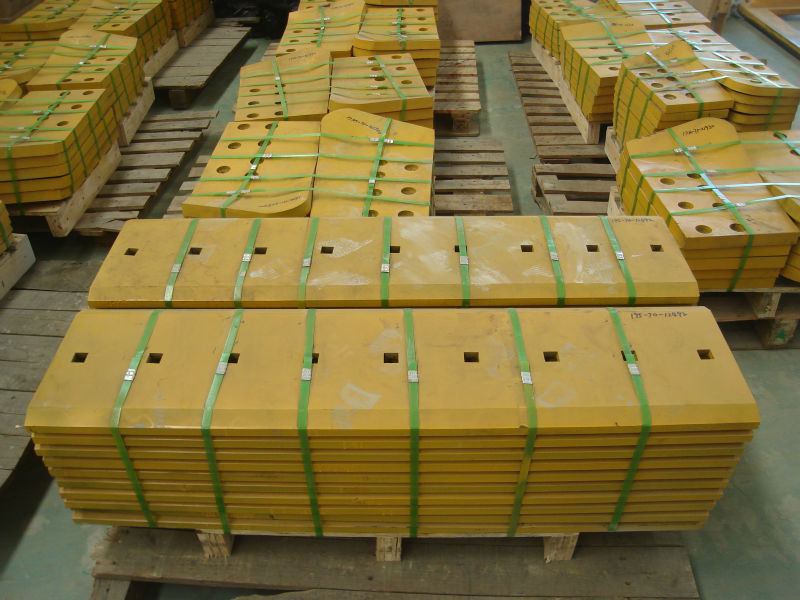 High Hardness Bulldozer Cutting Edges End Bits in Yellow or Black with 30MNB and High Carbon Steel
