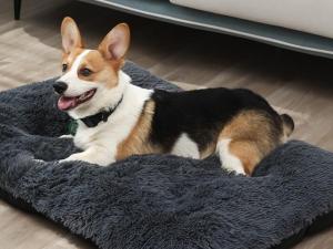 China Removable Non Slip Faux Fur Dog Mat Plush Orthopedic Dog Mattress wholesale