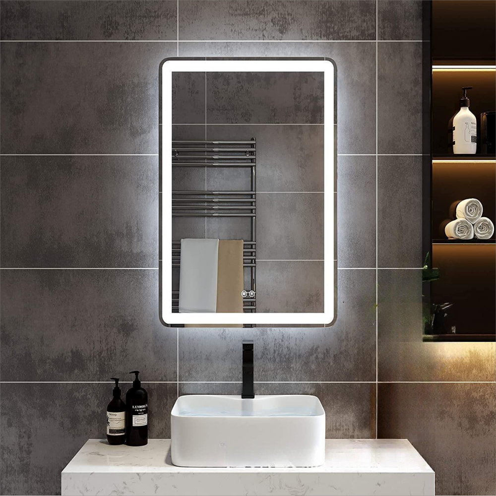 Touch Switch Led Mirror Smart Fitness Waterproof Bathroom Backlit Glass Bath Sticker