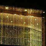 Top View 230v fairy outdoor christmas lighting curtain for garden