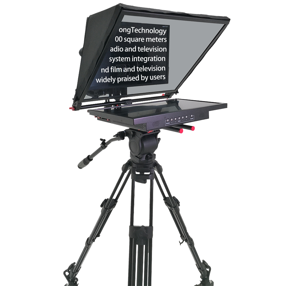 Customizable Font and Background Colors on 1000nit Monitor Teleprompter for TV Studio