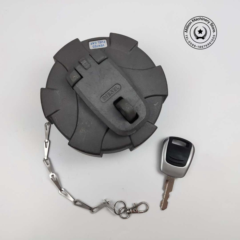Zinc Alloy Fuel Diesel Cap For Hyundai R-9 Loader HYUNDAI DX360-9 Excavator Diesel Box Cover Filter Parts