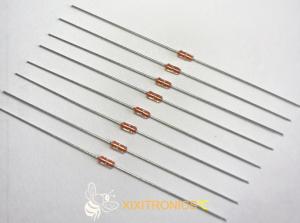China Axial Leads Glass Encapsulated NTC Thermistor For Power Assisted Steering MF58 100K 3950 Series wholesale