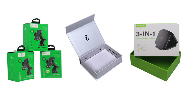 Custom Lidded Gift Boxes With UV Glossy Logo With Folded Sleeve