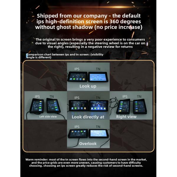 Creatall 7-Inch Portable Wireless CarPlay MP5 Player for Bluetooth New Cross-Border Multimedia Card Slot Head Unit Supports WAV