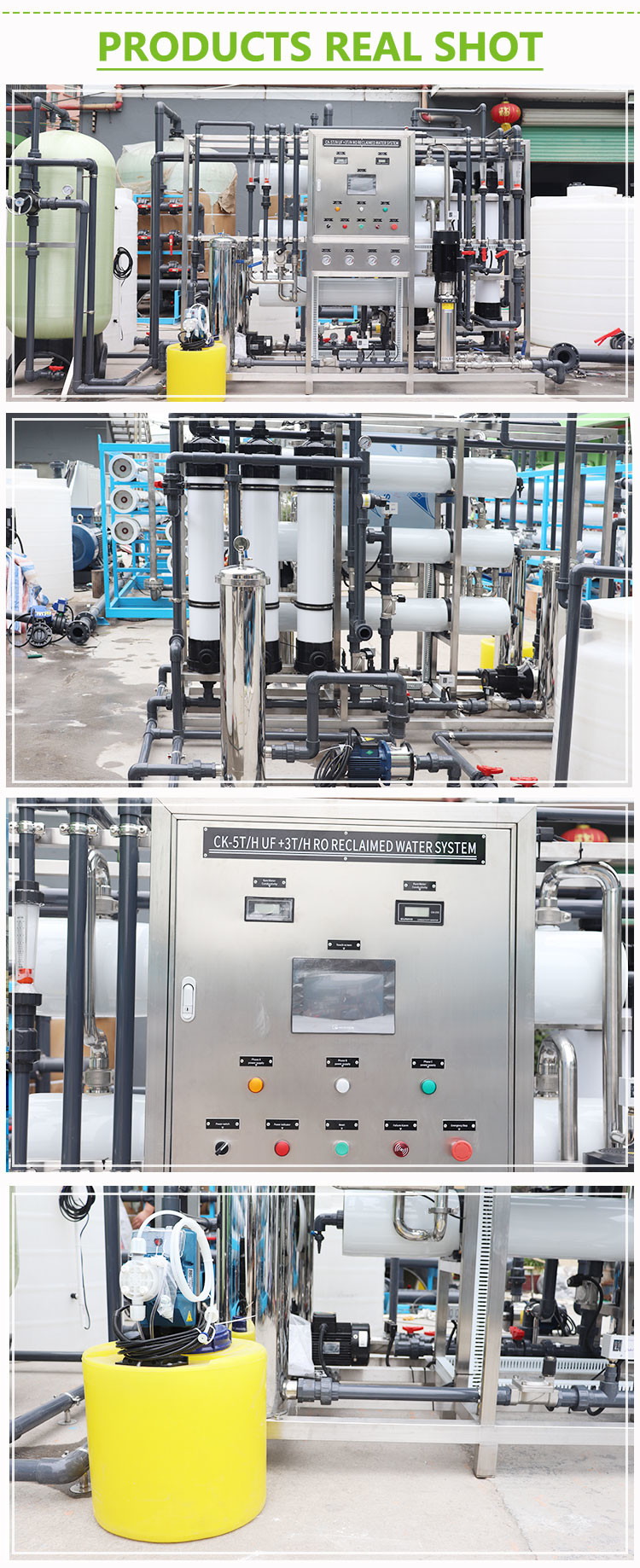 RO 5000LPH UF 3TPH water treatment machine ultrafiltration machine price RO water purifier system