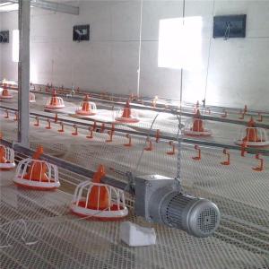 China Pan Chicken Feeding Line 120L Bin Automatic Chicken Feeder wholesale