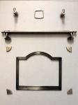Carbon Steel Oven Door Panel With Painting / Electroplated CE Approved