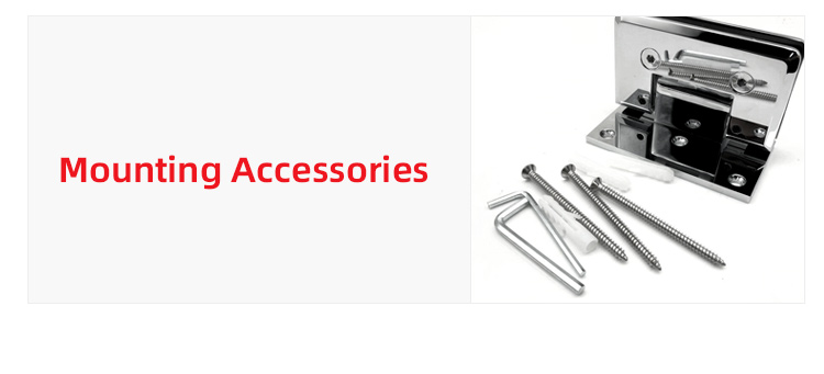 90 Degree Glass Hinge Modern Design for Stainless Steel Shower Door Glass Door Handle