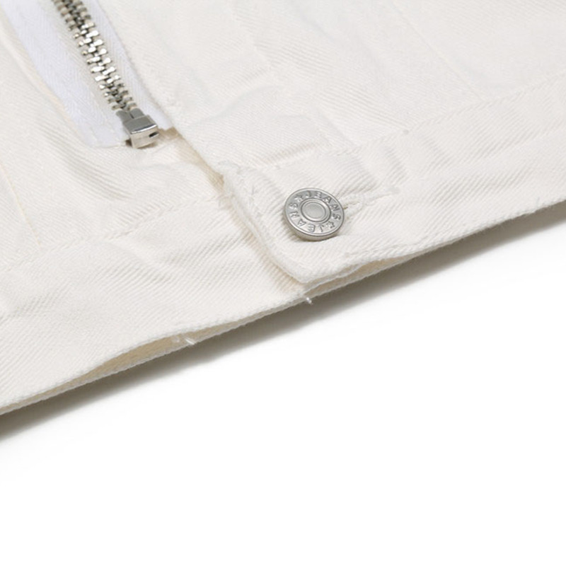 Manufactuer OEM Men Zipper Solid Color Loose Lapel Denim Jacket