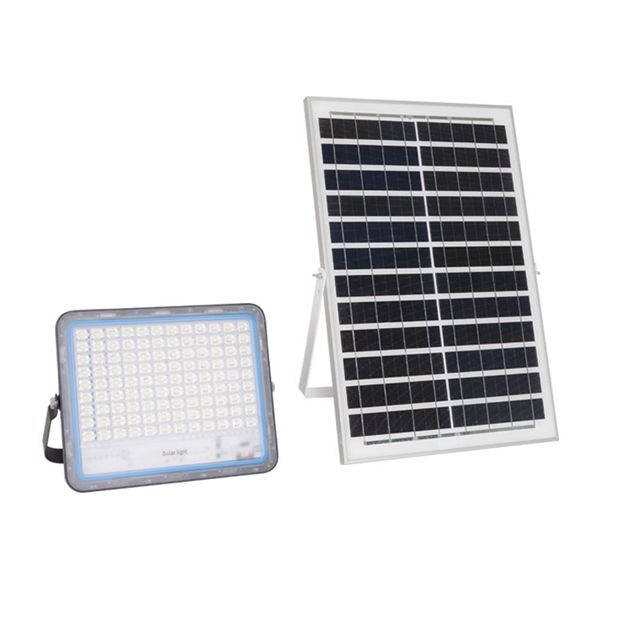 2- 100w Solar Led Flood Outdoor Light 12V 3000mA Ip65 Waterproof Stadium Lighting